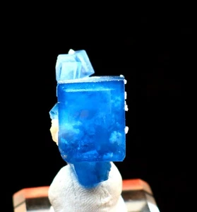 10,5 g Natural Azul Fantasma Fluorita Cúbica Mica Mineral Espécimen/yoogangxian - Imagen 1 de 12