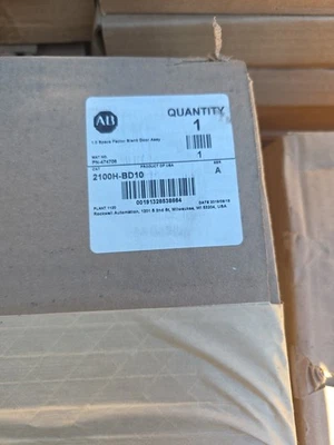 ALLEN BRADLEY 2100H-BD10 SER. A BLANK DOOR ASSEMBLY MCC BUCKET - Image 1 of 2