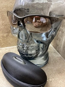 Oakley Commit Brown Glitter Frame Sunglasses 03-786 Half Rim w/CASE! RARE! - Picture 1 of 10