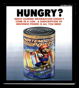 Nintendo Game Boy Nintendo Power "Hungry?" Insert [GP-DMG-USA-3] - Picture 1 of 2