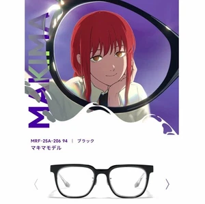 JINS x Chainsaw Man Makima Modell Brille schwarz MRF-25A-206 Anime Japan NEU JP - Bild 1 von 14