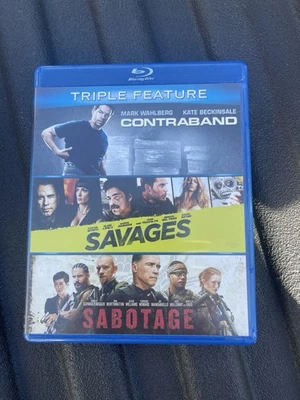 Contraband / Savages / Sabotage (Blu-ray, 2007, 3-Disc Set) - Image 1 of 2