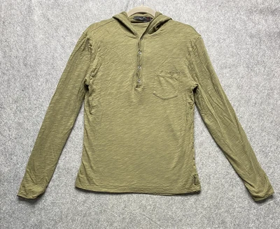 RLX Ralph Lauren Hoodie Mens Small Green 100% Pima Cotton Henley Long Sleeve - Image 1 of 4