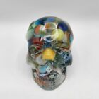 Hand+Made+by+FlyingPigThrifts+Resin+Skull+with+Vintage+Glass+Marbles