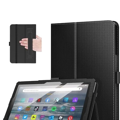 Funda inteligente libro delgada con soporte abatible de cuero para Amazon Fire HD 7" 2022 MOKO Foto 1 de 4