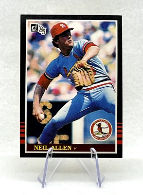 Neil Allen 1985 Donruss #205 St. Louis Cardinals - Image 1 of 2