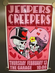 ~Awesome Rock Poster Jeepers Creepers~Signed by Designer and Numbered 61/100~ - Picture 1 of 2