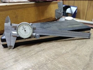 Vtg Mitutoyo No. 505 626 Inside Outside Dial Calipers 9" Japan Original Box - Picture 1 of 7