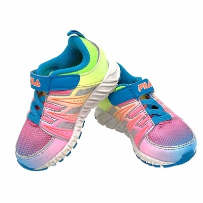 Niña Talla 6 Niño Pequeño Multicolor Fila Aerógrafo Look Correa Sobre Cierre Usado en Excelente Condición Foto 1 de 4