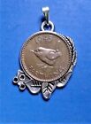 Great Britain - Farthing - 1937-1952 - Coin Based Pendant - Flower  Style