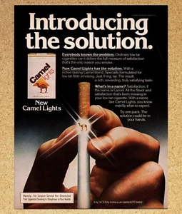 Camel Lights Cigarette Hands Filter Solution - Magazine Print Ads Poster 1978 - Picture 1 of 3