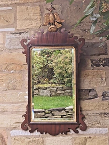 Antique Mahogany Pier Glass Mirror Regency Revival - Picture 1 of 9