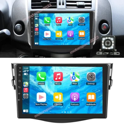 4+64G Car Stereo Radio For 2007-2011 Toyota RAV4 Android 13 GPS Navi WIFI Camera - Image 1 of 4