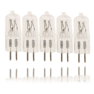 5x Halogen Bulb G4 230V 75W Warm White Lamp Dimmable G5.3 Pen Base Lamp - Image 1 of 4