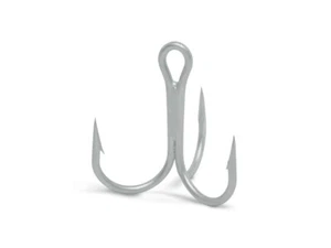 50 PACK VMC  9651PS #6 X-SHORT-ROUND-1X STRONG TREBLE HOOK-PERMASTEEL/SIZE#6 - Picture 1 of 10