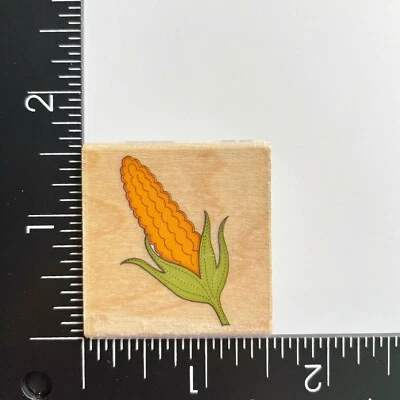 Sello de goma montado en madera Stampabilities Ear Of Corn C1143 Foto 1 de 3