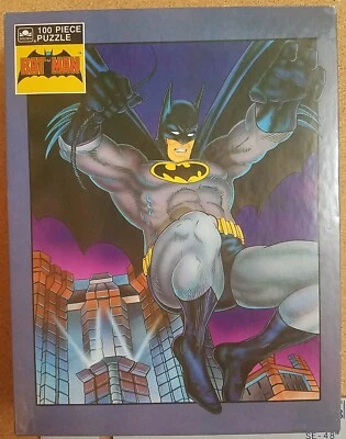 1989 GOLDEN DC COMICS BATMAN 100 PIECE JIGSAW PUZZLE FACTORY SEALED in BOX NIB - Image 1 of 4