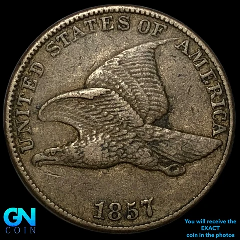 1857 Flying Eagle Cent  #E5886 Cover