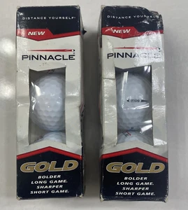 Palline da golf PINNACLE oro bianco brillante golf 2 confezioni 6 palline totali - Foto 1 di 6