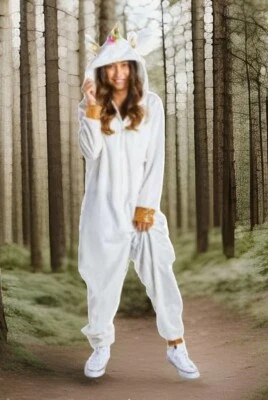 全新带标签 Bootique Born To Unicorn 宠物父母睡衣万圣节服装 S/M — 第 1/4 张图片