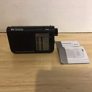 RETEKESS V117 Portable FM/AM/SW Radio TransistorsReceiver Tuning READ - Picture 1 of 6