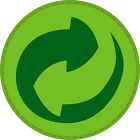 "Der grüne Punkt" 15mm Verpackungsaufkleber Recycling Kennzeichnung