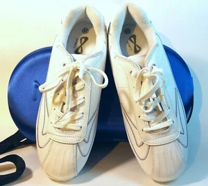 NFINITY INFINITY WILDCAT White Cheerleader Shoes & Case - Size 9.5 unworn - Picture 1 of 10