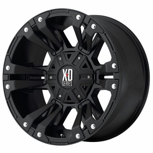XD SERIES XD822 Monster II 20X9 8X180 ET18 Matte Black/Black Accents ...