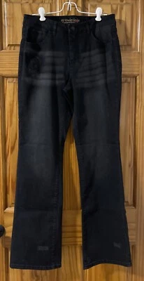 Pantalones para mujer con control talla 8 regular My Wonder denim negros Foto 1 de 4