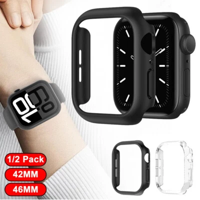 Funda rígida para Apple Watch Series 10 11 42/46 mm carcasa parachoques marco protector Foto 1 de 4