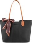 Montana West Tote Bags for Women Medium Top Handle Handbags with Scarf