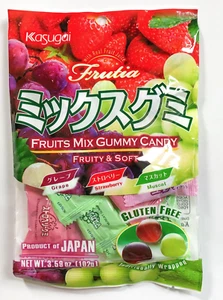 Japanische Kasugai Fruchtmischung Gummibärchen (1) Beutel 3,59oz - Bild 1 von 3