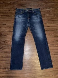 AG Adriano Goldschmied Jeans Mens 36x34 Blue The Graduate Tailored Leg Denim - Picture 1 of 9