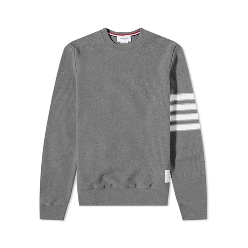 Felpa Thom Browne 22FW Stitch Waffle grigio medio 07897 035 32817264