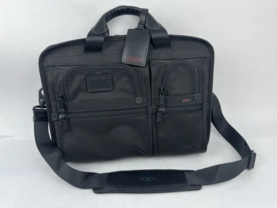 Tumi T-Pass Laptop Computer Briefcase 26516DH Black Nylon Shoulder Bag 16” - Image 1 of 4