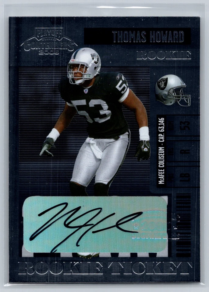 Thomas Howard 2006 Playoff Contenders Rookie Contender Autograph #207 - Image 1 of 2