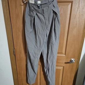 Women's High-Rise Wide Leg Pleated Front Trousers - A New Day - Picture 1 of 6