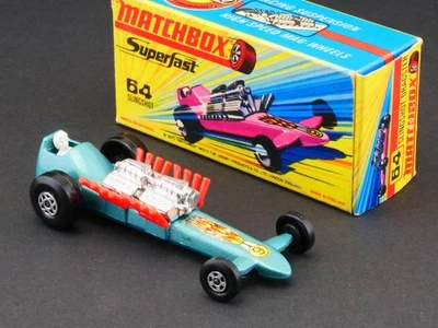 Matchbox 64 B Superfast Slingshot Dragster Diecast Lesney Boxed 1706-02-05 - Image 1 of 4