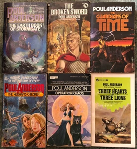 Poul Anderson books, lot of 6, Earth Book of Stormgate, Gaurdians of Time - Picture 1 of 4
