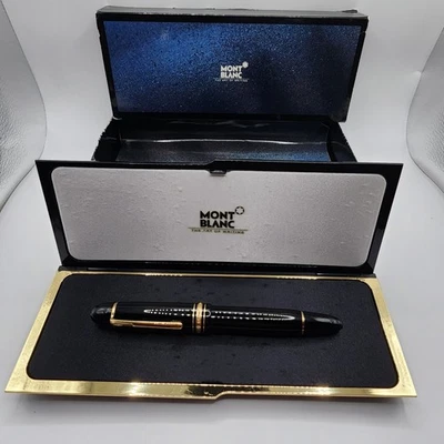 Montblanc Meisterstuck 149 14K 4810 585 Black Fountain Pen With Case - Image 1 of 4