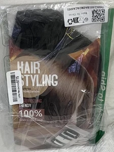 REMY Human Hair Weft 16 in with Combs Dark Brown Straight - Picture 1 of 2