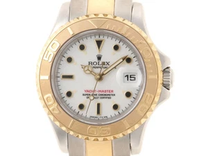 T# 1998ROLEX Yacht-Master 29 69623 White Dial K18YG/ #087 - Picture 1 of 15