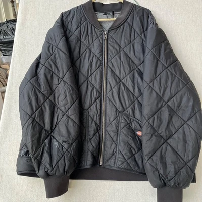 Dickies Quilted Bomber Jacket Black 3X/3XG Insulated Puffer - Image 1 of 4