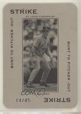 2005 Donruss Throwback Threads Strike Bunt to Pitcher-Out /45 Jim Edmonds #PG-19 - Image 1 of 2