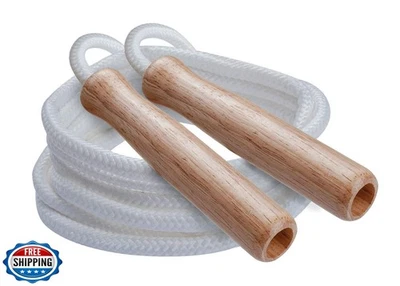 Champion Sports Serie SR Cuerda de Saltar Clásica de Nylon con Asas de Madera, 7 Pies,  Foto 1 de 2