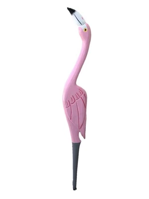 39" FLAMINGO QUINTAL ESTACA ARTE ILHA DECORAÇÃO CASA TRIBAL BAR TROPICAL - Imagem 1 de 2