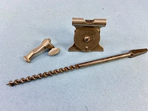 Tower & Lyon Green 1891 pat. Level Inclinometer, Stanley Depth Stop, Auger Bit - Picture 1 of 7