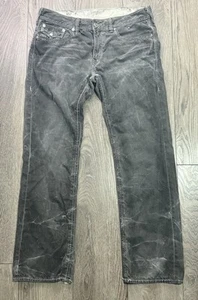 True Religion Mega T Natural Straight With Flaps Jeans Size 36 (37X32) Gray - Picture 1 of 9