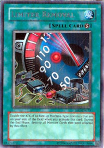 Limiter Removal - DB1-EN179 - Rare - Unlimited Edition - Damaged - Image 1 of 1