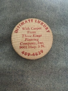 Publicidad vintage MADERA 10% DE DESCUENTO SUELO TRES REYES FORT WAYNE, INDIANA BONITO - Imagen 1 de 6